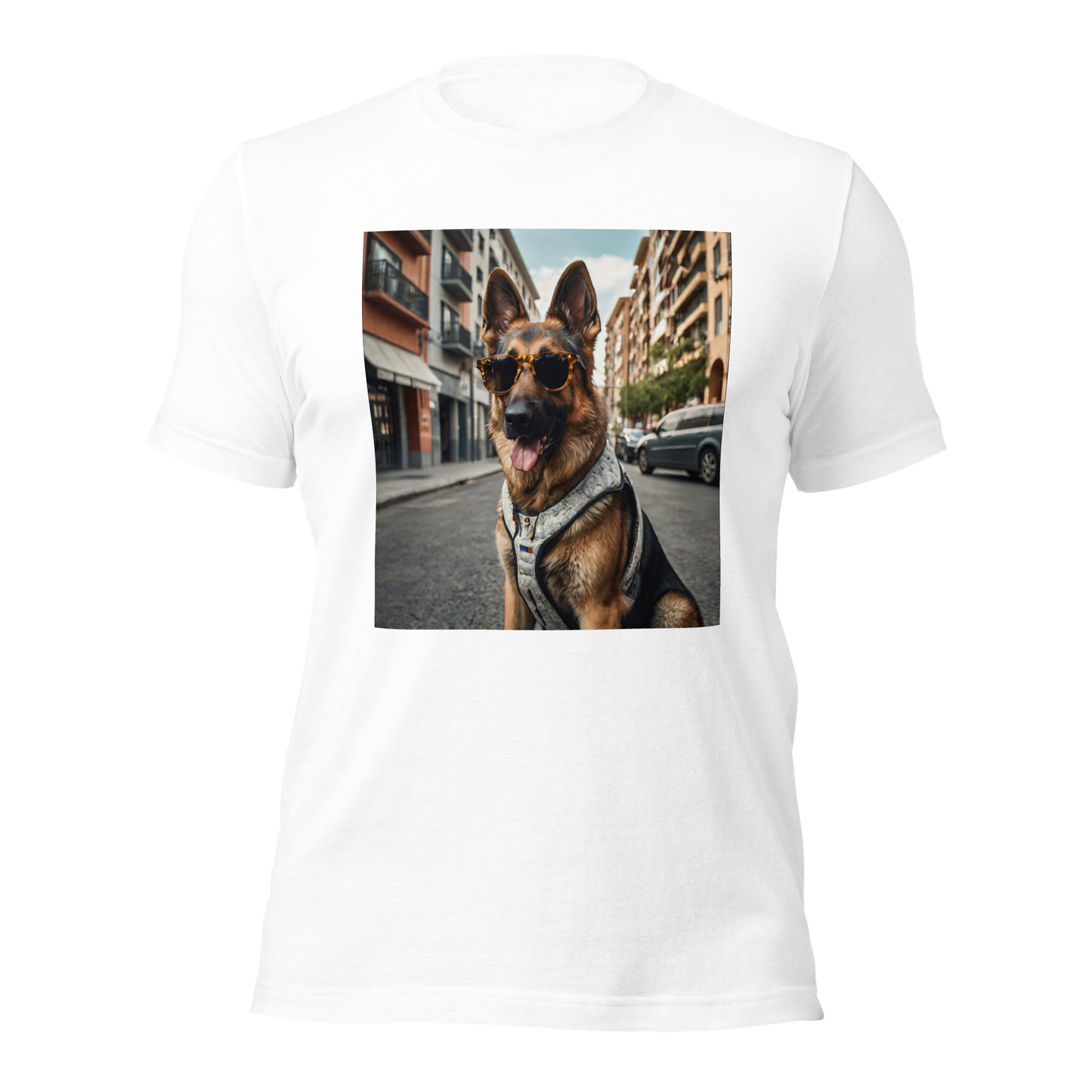 Elegancia Canina: Pastor Alemán Urbano con Estilo